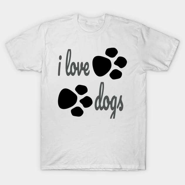 i love dogs T-Shirt by rami99